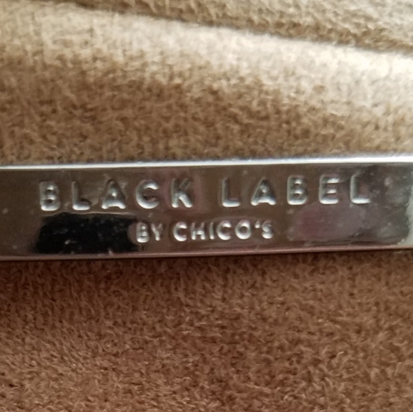 Chico's Black label washable suede tan coat - Picture 6 of 11